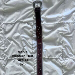 Men’s western belt size 44